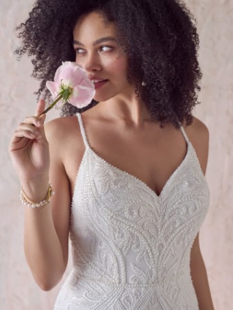 Maggie Sottero AMBREAL #0 default Ivory over Soft Pearl (gown with Ivory Illusion) thumbnail