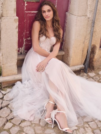 Maggie Sottero GWEN #0 default Ivory over Blush (gown with Natural Illusion) thumbnail