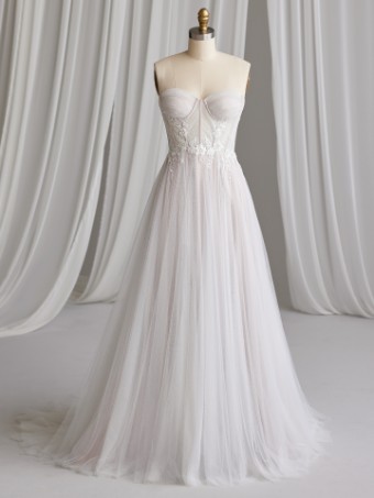 Maggie Sottero GWEN #2 Ivory over Blush (gown with Natural Illusion) thumbnail