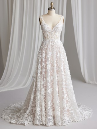 Maggie Sottero LADONNA #3 Ivory (gown with Natural Illusion) thumbnail