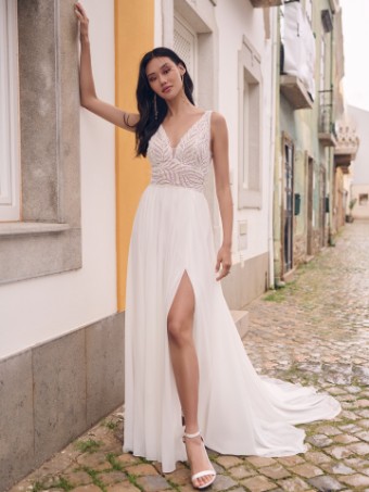 Maggie Sottero MAURELLE #0 default All Ivory (gown with Ivory Illusion) thumbnail
