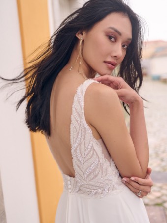 Maggie Sottero MAURELLE #2 All Ivory (gown with Ivory Illusion) thumbnail