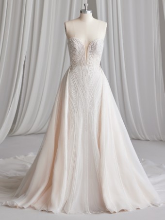Maggie Sottero POSITANO #5 default Ivory/Silver Accent (gown with Ivory Illusion) thumbnail