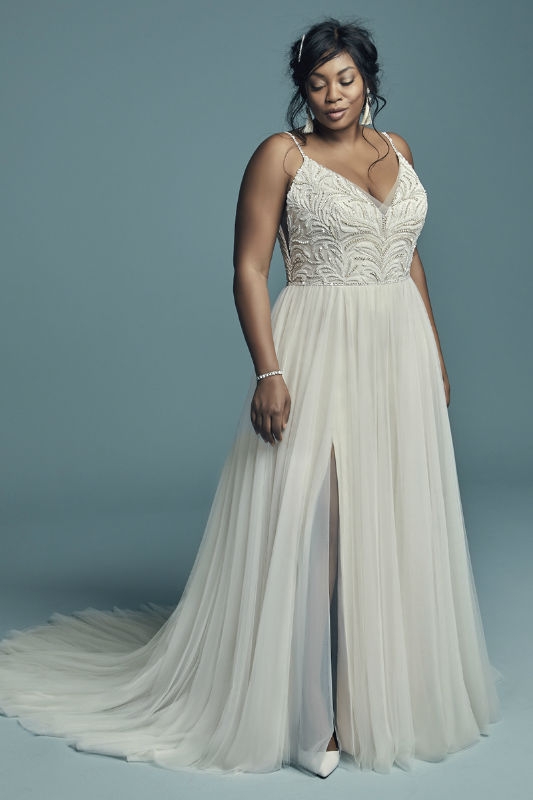 Maggie Sottero Charlene Shades of White
