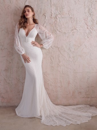 Maggie Sottero JEANETTE #0 default All Ivory (gown with Ivory Illusion) thumbnail