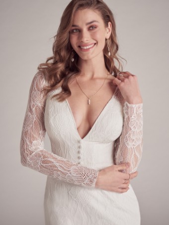 Maggie Sottero JEANETTE #1 All Ivory (gown with Ivory Illusion) thumbnail