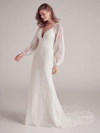 Maggie Sottero JEANETTE #3 All Ivory (gown with Ivory Illusion) thumbnail