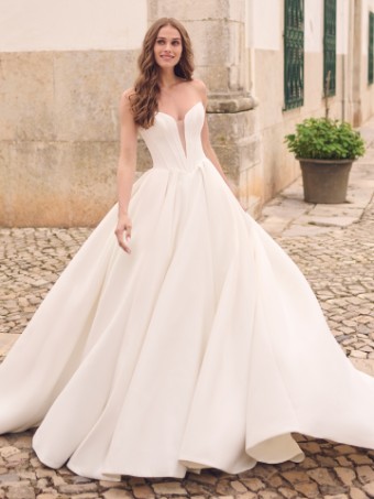 Maggie Sottero DERRICK #0 default Ivory (gown with Natural Illusion) thumbnail