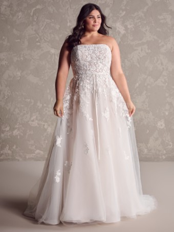 Maggie Sottero AVALON #3 All Ivory (gown with Ivory Illusion) thumbnail