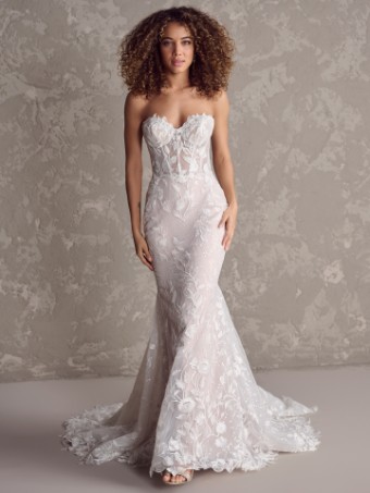 Maggie Sottero FAIRCHILD #3 Ivory over Blush (gown with Natural Illusion) thumbnail