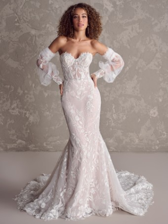 Maggie Sottero FAIRCHILD #1 Ivory over Blush (gown with Natural Illusion) thumbnail