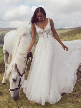 Rebecca Ingram Matilda #0 default Ivory over Soft Blush thumbnail