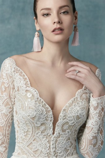 Maggie Sottero Mallory #2 Ivory over Nude (pictured) thumbnail