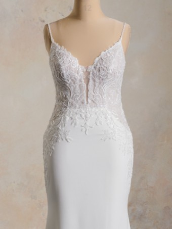 Maggie Sottero ANASTASIA #3 All Ivory (gown with Ivory Illusion) thumbnail