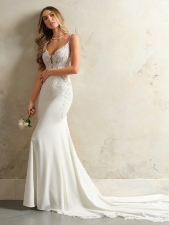 Maggie Sottero ANASTASIA #4 All Ivory (gown with Ivory Illusion) thumbnail