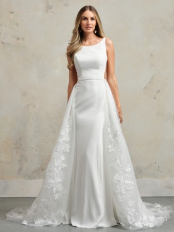 Rebecca Ingram HOPE #1 Ivory (gown with Natural Illusion) thumbnail