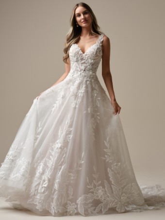 Maggie Sottero MAGNOLIA #0 default Ivory over Blush (gown with Ivory Illusion) thumbnail