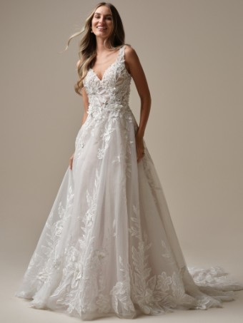 Maggie Sottero MAGNOLIA #2 Ivory over Blush (gown with Ivory Illusion) thumbnail