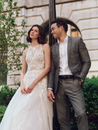 Maggie Sottero RICKIE #3 Ivory over Blush (gown with Natural Illusion) thumbnail