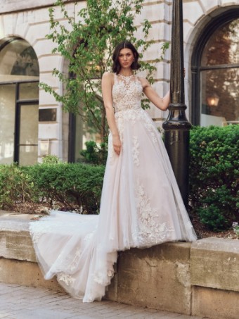 Maggie Sottero RICKIE #1 Ivory over Blush (gown with Natural Illusion) thumbnail