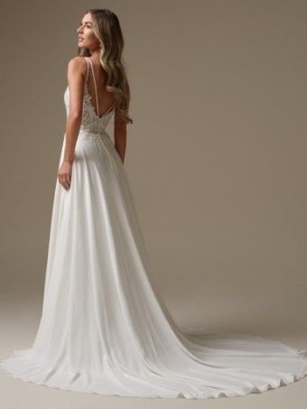 Rebecca Ingram AVERY #3 All Ivory (gown with Ivory Illusion) thumbnail