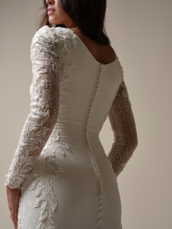 Maggie Sottero NAVI #3 default All Ivory (gown with Ivory Illusion) thumbnail