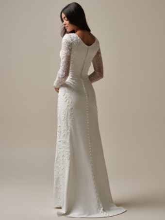 Maggie Sottero NAVI #2 All Ivory (gown with Ivory Illusion) thumbnail