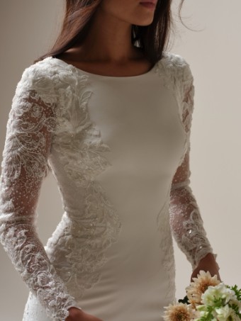 Maggie Sottero NAVI #0 default All Ivory (gown with Ivory Illusion) thumbnail