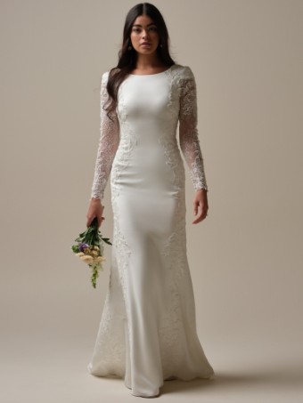 Maggie Sottero NAVI #1 All Ivory (gown with Ivory Illusion) thumbnail