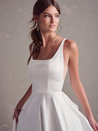 Rebecca Ingram VESTA #1 Ivory (gown with Natural Illusion) thumbnail