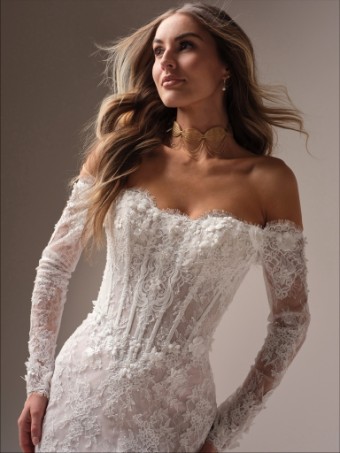 Maggie Sottero TAKERA #2 Ivory Over Blush thumbnail