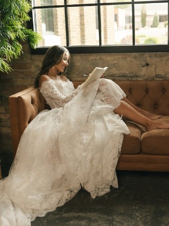 Maggie Sottero KITARO #2 All Ivory (gown with Ivory Illusion) thumbnail