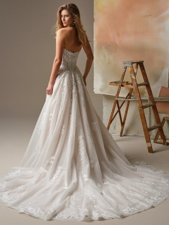 Maggie Sottero JENNIFER #3 All Ivory (gown with Ivory Illusion) thumbnail