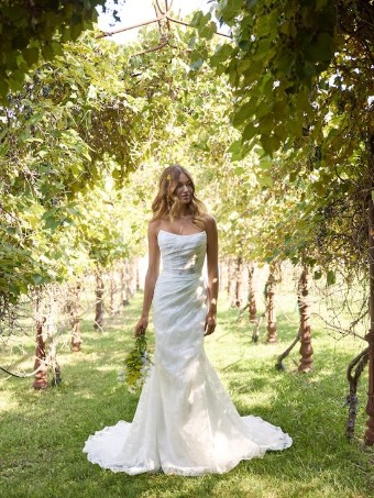 Rebecca Ingram KENDALL #1 All Ivory (gown with Ivory Illusion) thumbnail