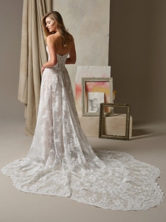 Maggie Sottero LUCCA #1 All Ivory (gown with Ivory Illusion) thumbnail