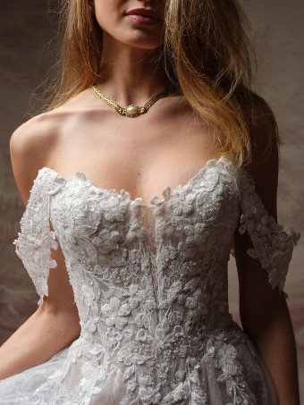 Maggie Sottero HADLEY #1 Ivory over Blush (gown with Ivory Illusion) thumbnail