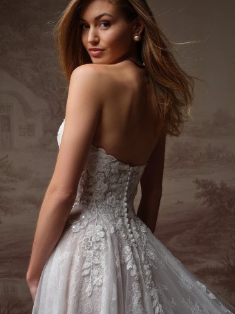 Maggie Sottero HADLEY #3 default Ivory over Blush (gown with Ivory Illusion) thumbnail