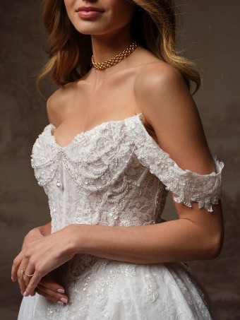Maggie Sottero RYLAND #3 All Ivory (gown with Ivory Illusion) thumbnail
