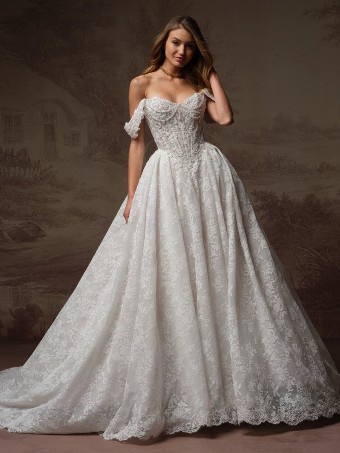 Maggie Sottero RYLAND #2 All Ivory (gown with Ivory Illusion) thumbnail