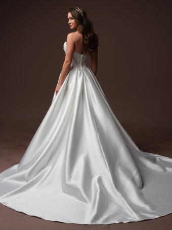 Rebecca Ingram JOANIE #3 All Ivory (gown with Ivory Illusion) thumbnail